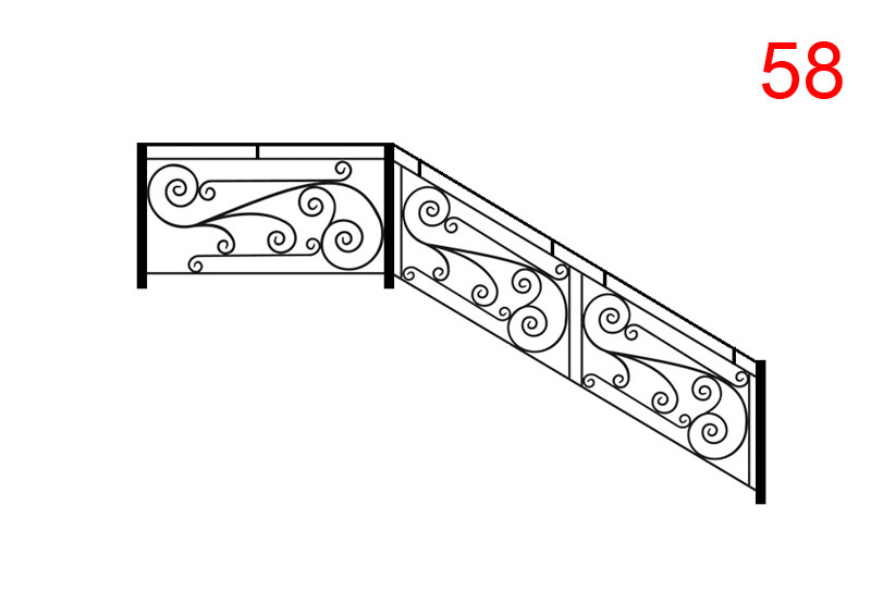 Кованые перила рисунок