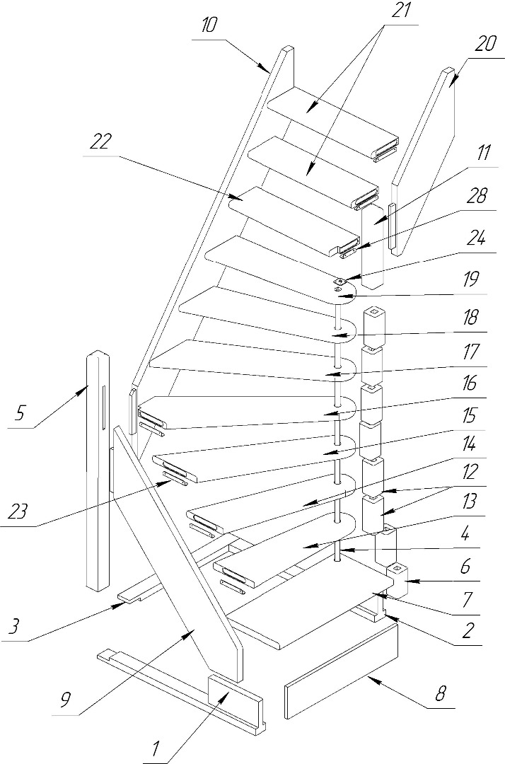 Инструкция сборки лестницы